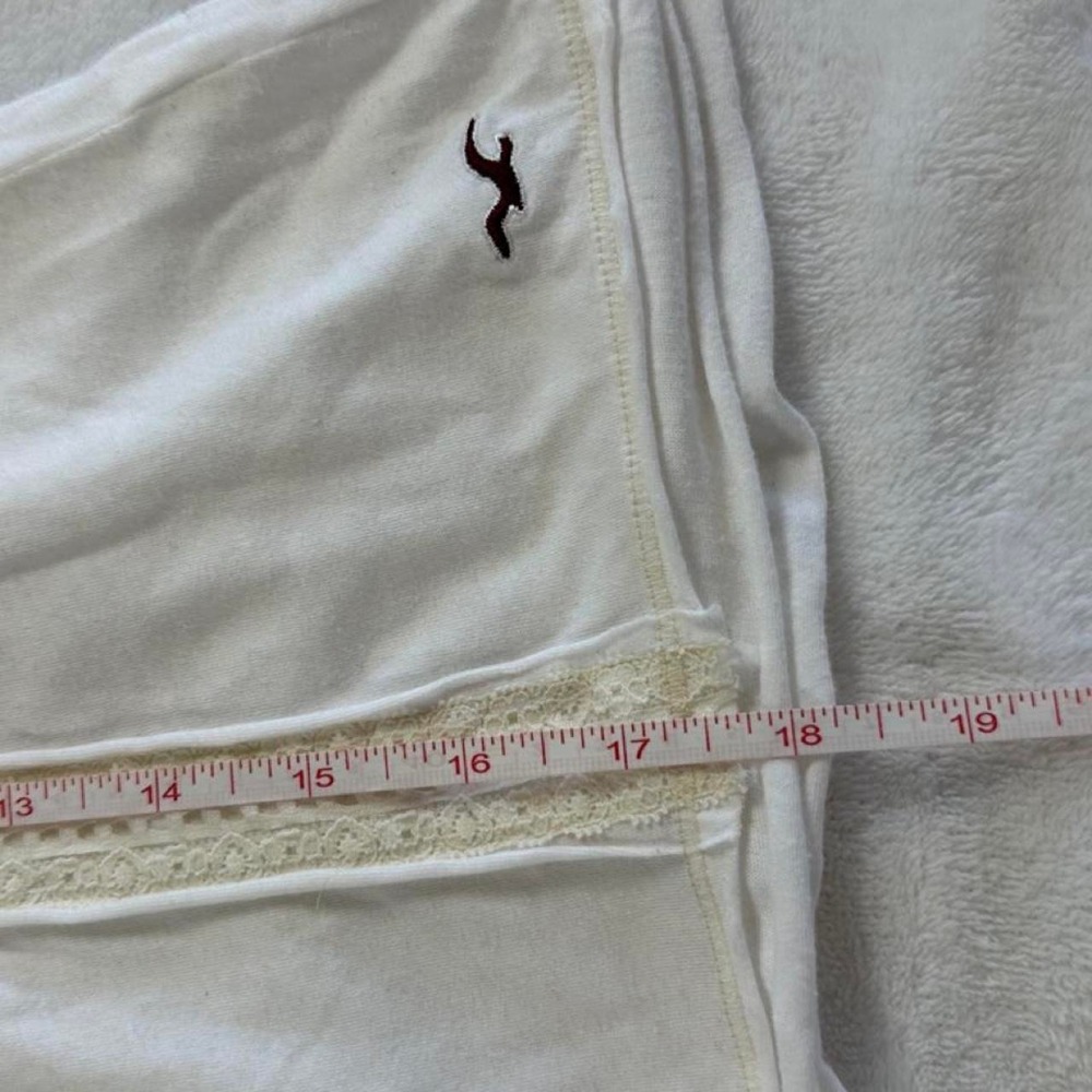Hollister white cream lace babydoll cami tank y2k vintage mcbling grail - Picture 7 of 8